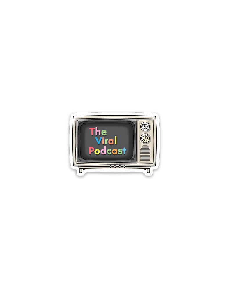 Vintage TV 2" Sticker