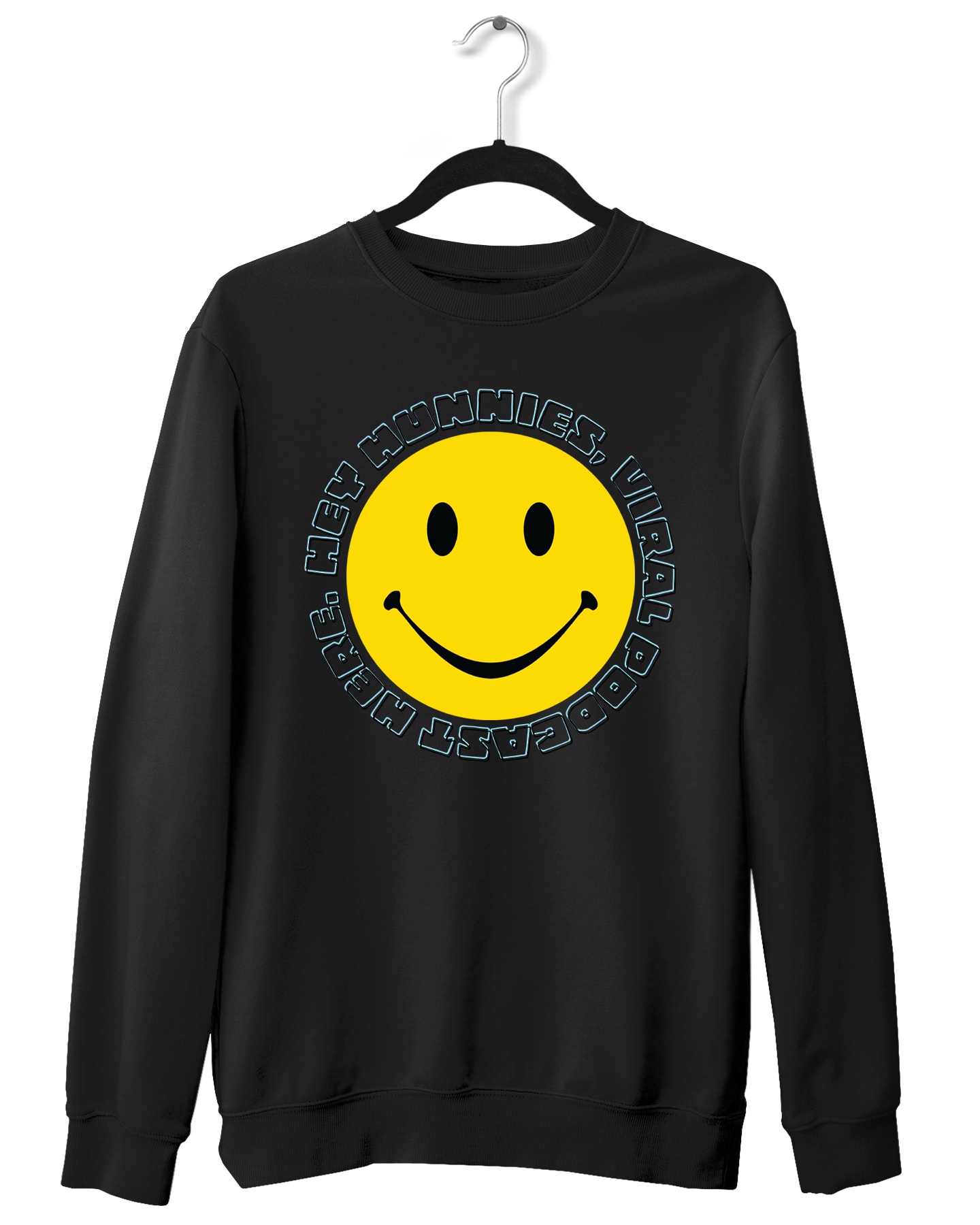Hey Hunnies Smiley Crewneck