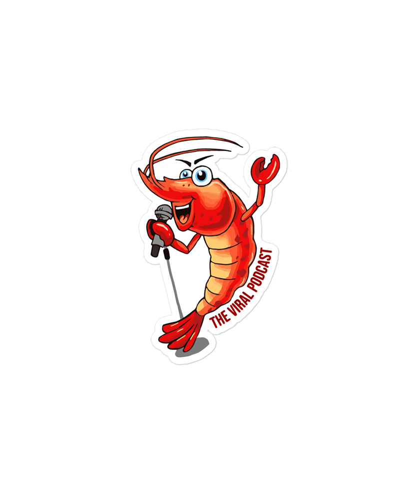 Singin' Shrimp Sticker