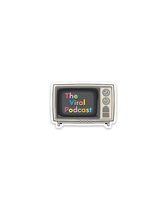 Vintage TV 2" Sticker