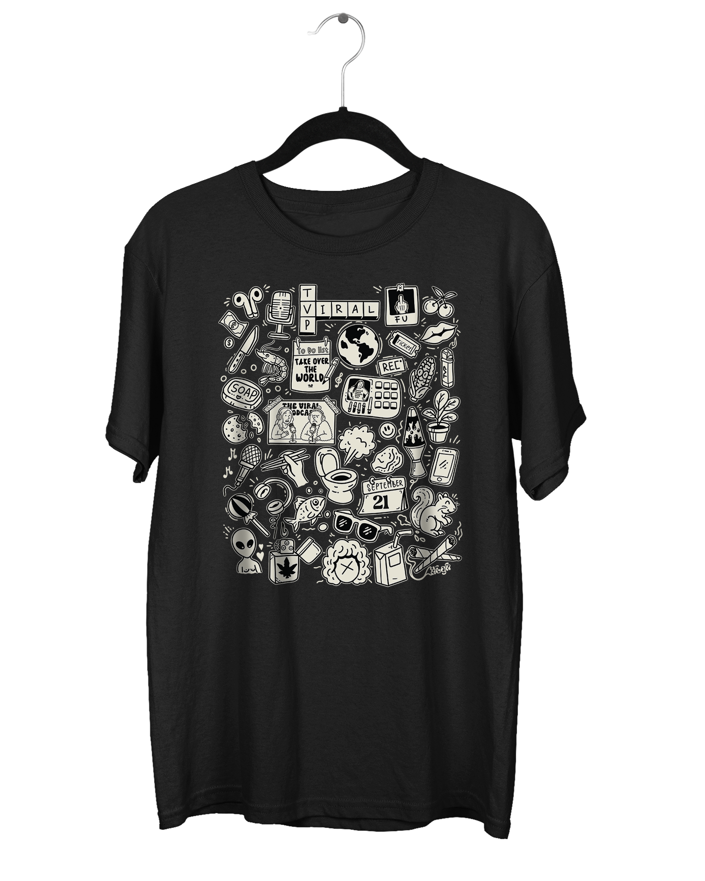 Viral Doodle T-Shirt