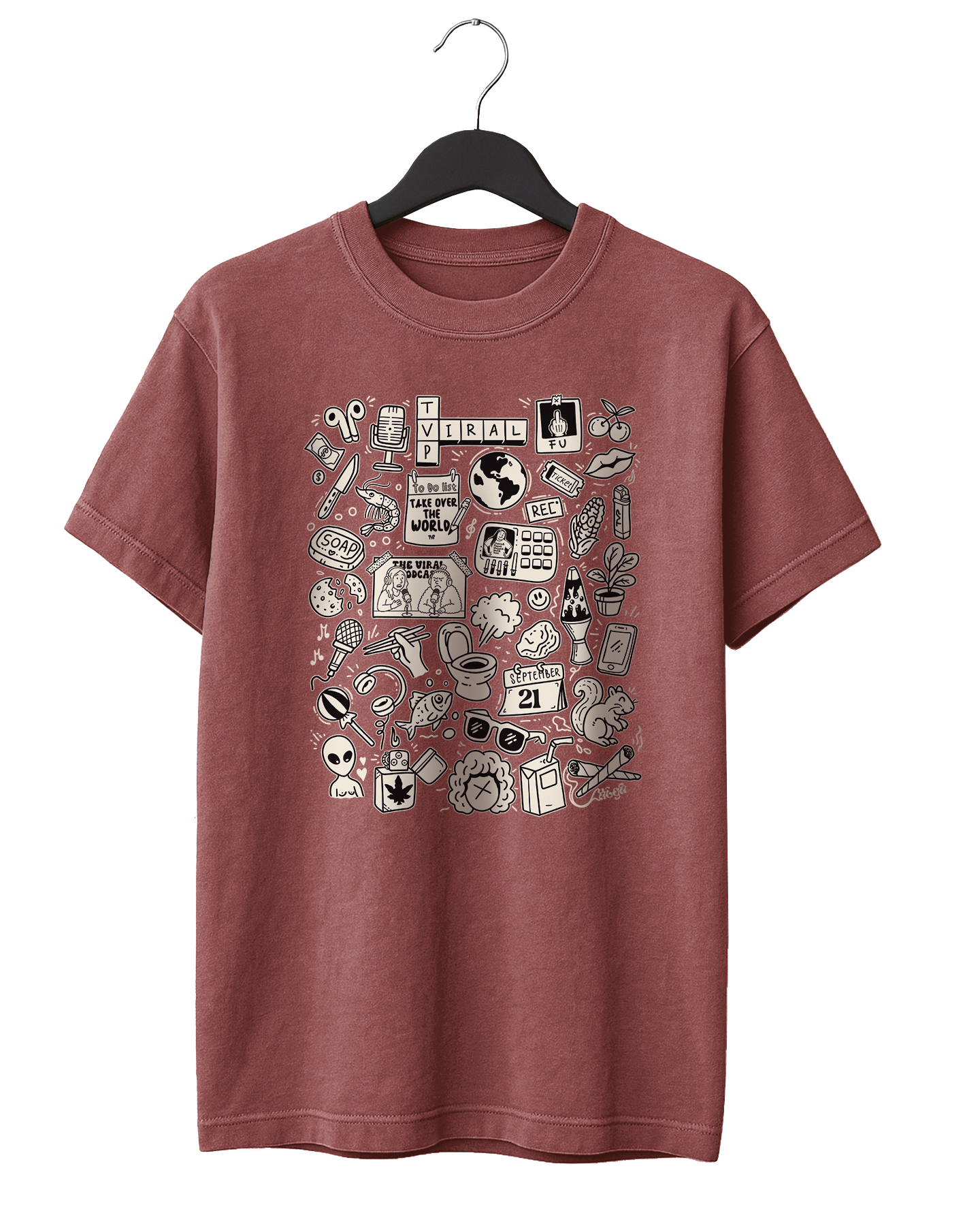 Viral Doodle T-Shirt