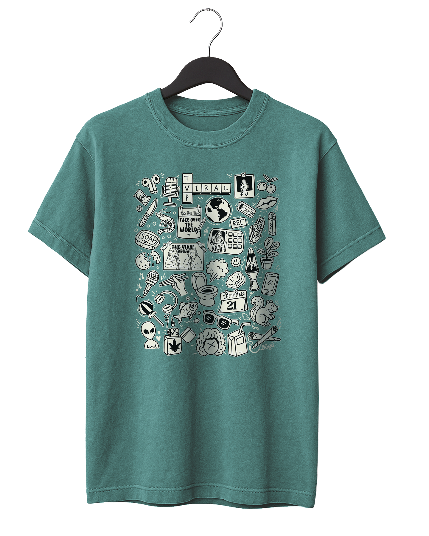 Viral Doodle T-Shirt