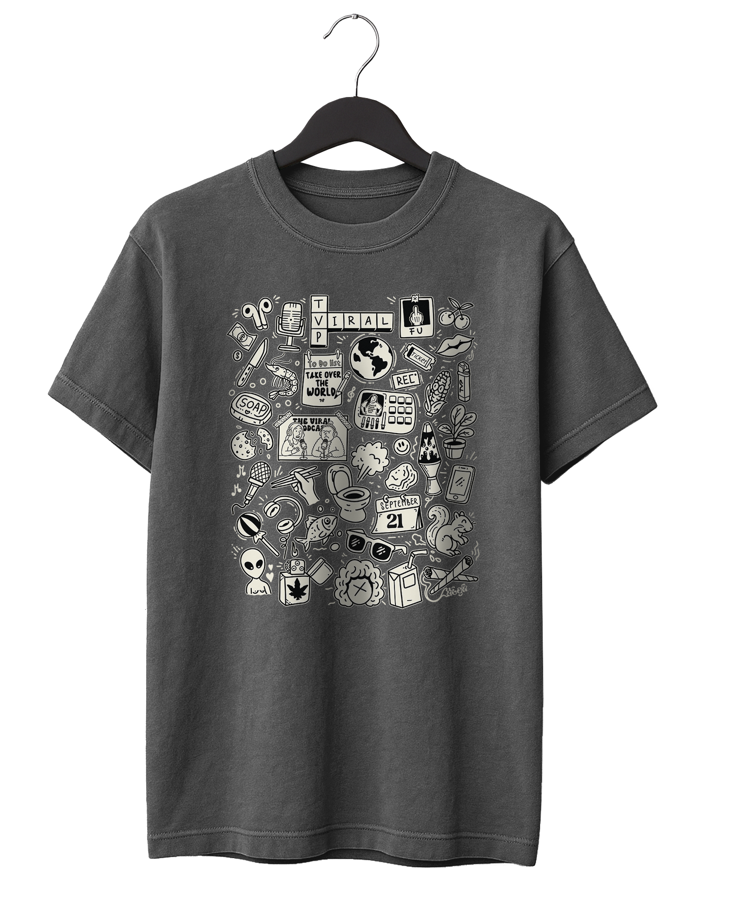 Viral Doodle T-Shirt