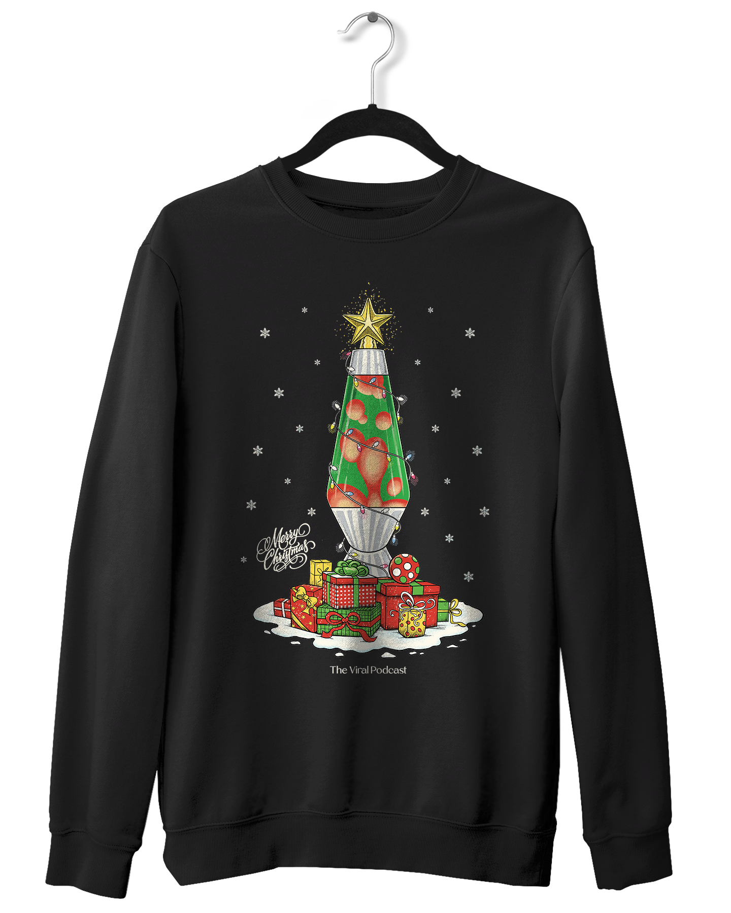Lava Lamp Tree Christmas Crewneck
