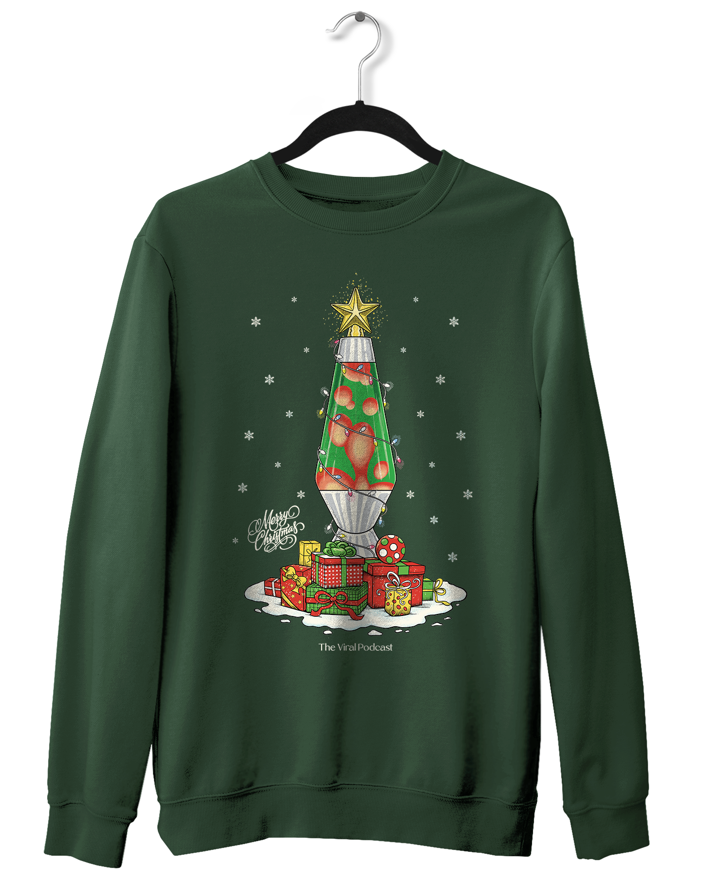 Lava Lamp Tree Christmas Crewneck