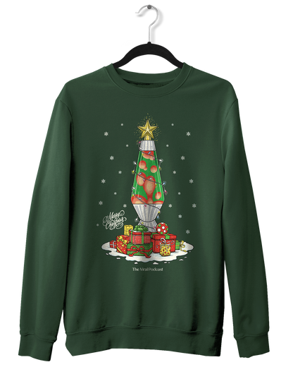 Lava Lamp Tree Christmas Crewneck